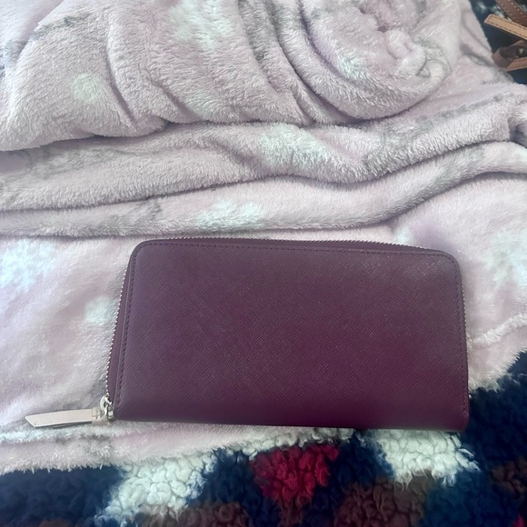 Kate Spade Staci Colorblock Large Continental Wallet ROSE SMOKE MULTI - Picture 2 of 3